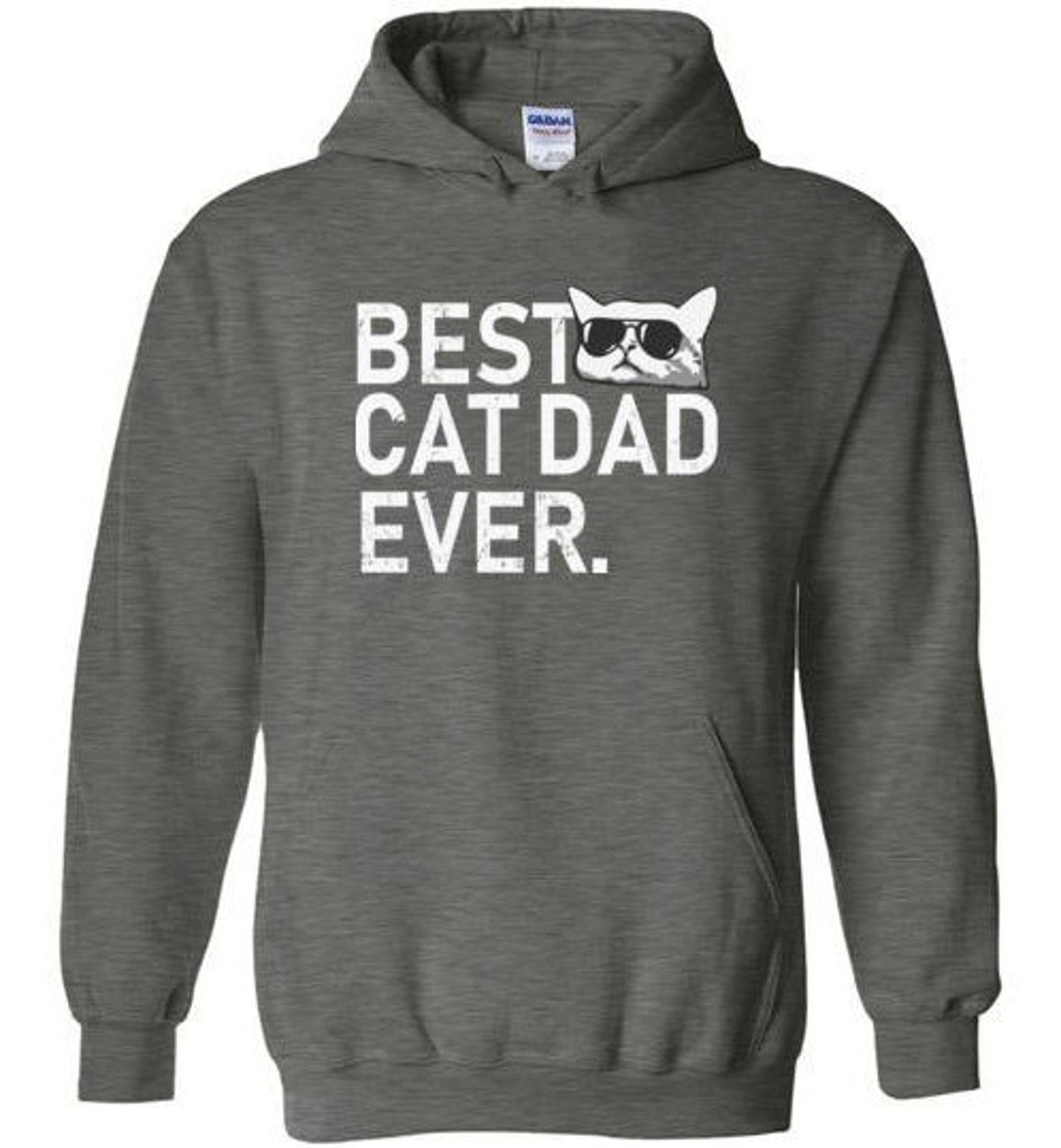Best Cat Dad Ever Hoodie Sweatshirt Cat Dad Gift Cat Daddy Etsy