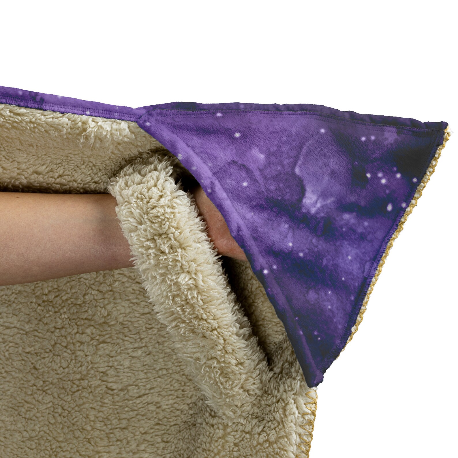 Purple Galaxy Hooded Blanket with Pockets for Adults Etsy