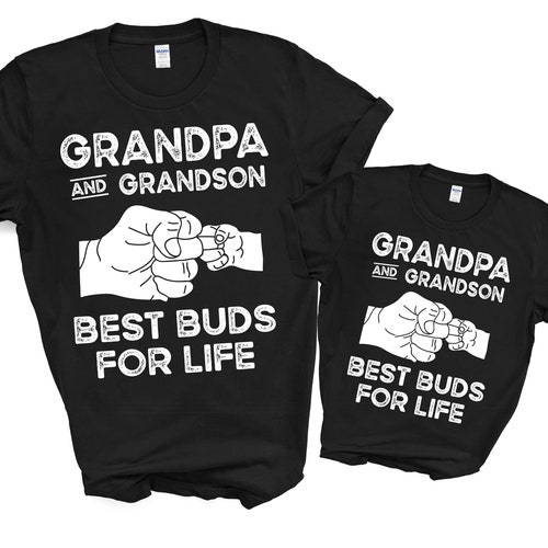 Grandpa and Grandson Best Buds for Life Shirt Best Buds