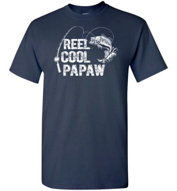 Reel Cool Papaw Shirt for Men | Papaw Fishing Shirts | Fishing Birthday Gift | Papaw Grandpa Gifts from Grandkids | Papaw Christmas Birthday