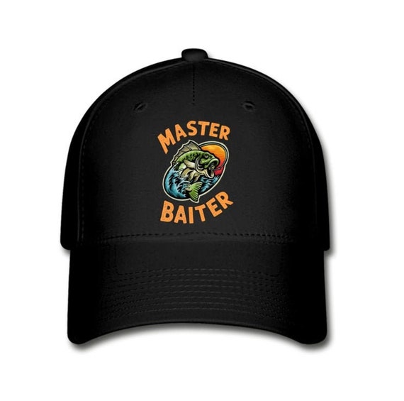 Master Baiter Baseball Cap for Men Funny Fishing Hat Birthday Christmas  Fathers Day Gift Idea for Dad Grandpa Bass Carp Fly Fish Fisherman 