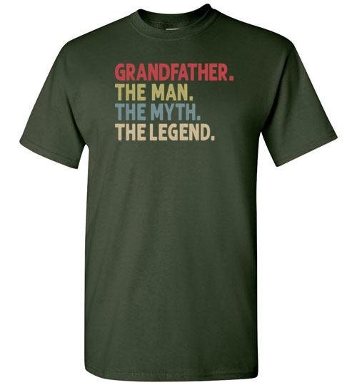Grandfather The Man The Myth the Legend Tshirt for Men | Etsy
