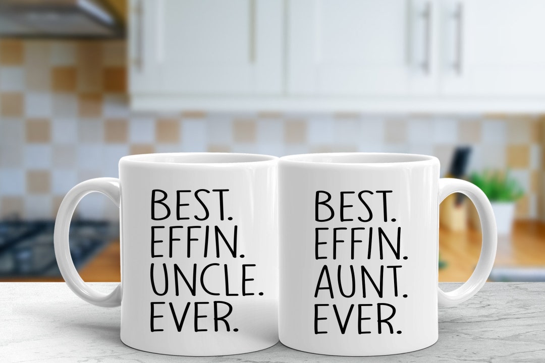 Tazza Veracco 'Best Effin Aunt Ever' - Ceramica 325ml, Stampa Fronte/retro, Lavabile In Lavastoviglie E Microonde