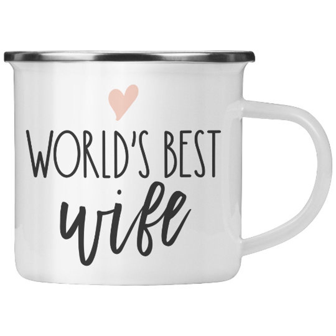 World's Best Wife Camping Mug Cute Quote Saying Coffee Cup Birthday