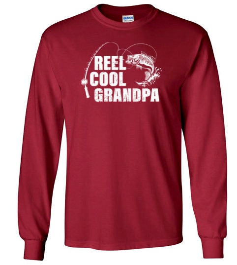 Reel Cool Grandpa Long Sleeve Shirt for Men Grandpa Fishing Shirt Fishing  Gift Grandpa Gift From Grandkids Fisherman Christmas Gifts -  Canada