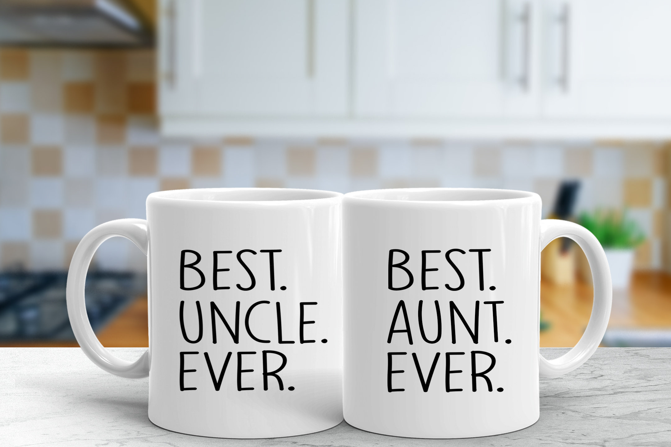 Best Uncle Ever Best Aunt Ever Set of Matching Mugs Aunt and Uncle  Pregnancy Announcement Gift from Niece Nephew Anniversary Gift