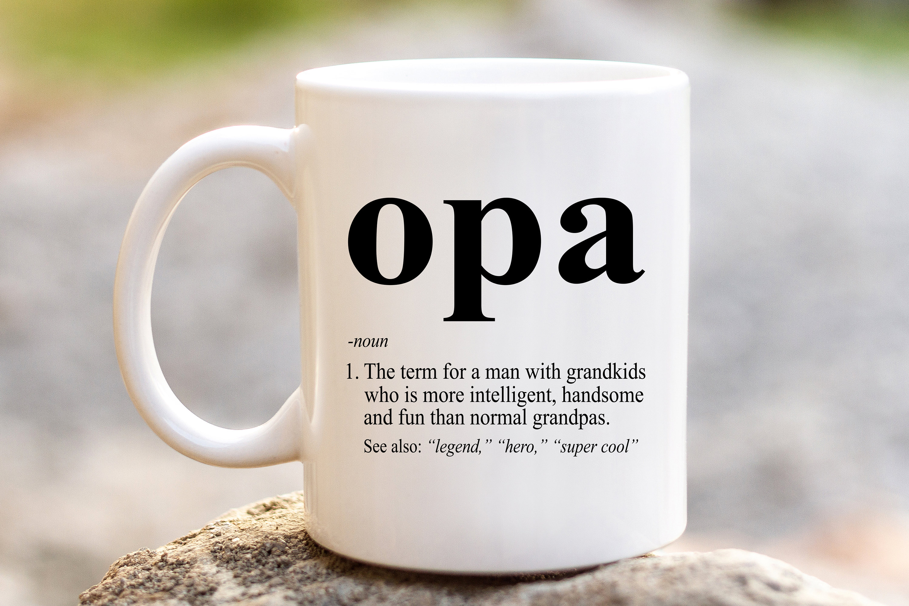 Opa Definition Coffee Mug | Opa Definition | Opa Defined | Funny Birthday  Gift Ideas for Greek Grandpa | Fathers Day Present | Grandfather