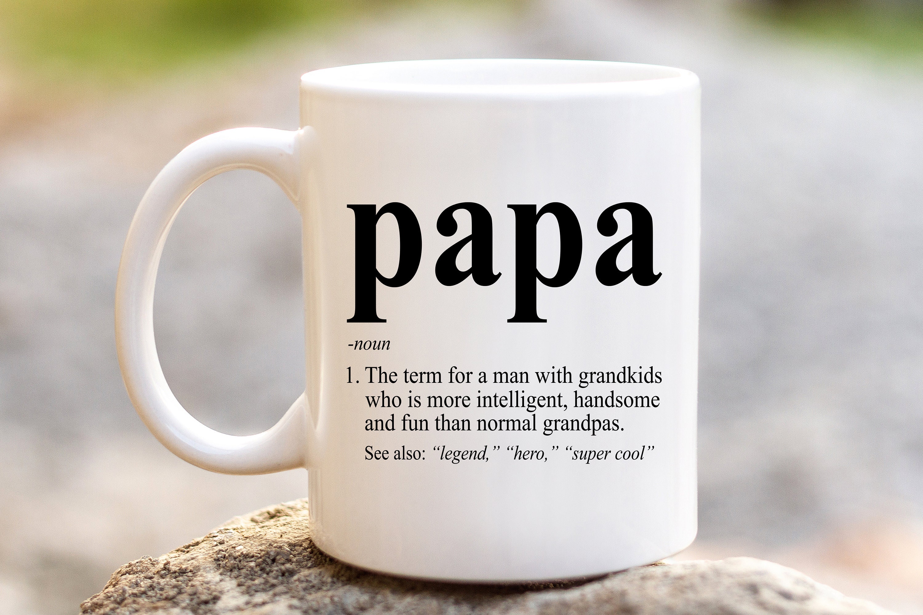 Tasse personnalisée Définition Papa avec photo