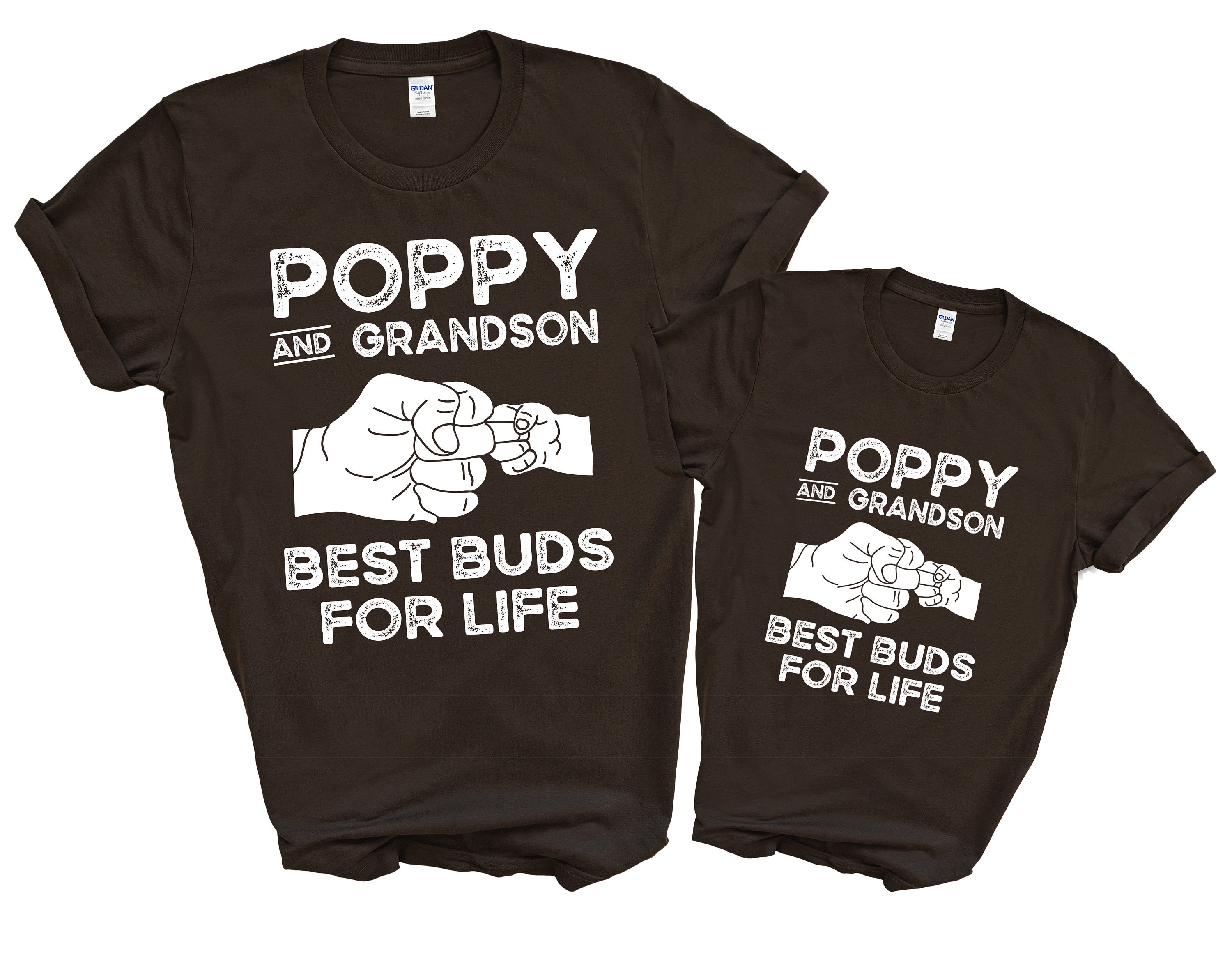 しゃつ Poppy and Grandson Best Buds for Life Shirt | Best Buds
