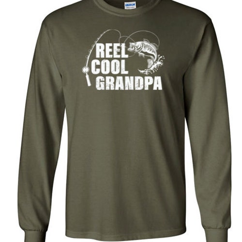 Buy Reel Cool Grandpa Long Sleeve Shirt for Men Grandpa Fishing Shirt  Fishing Gift Grandpa Gift From Grandkids Fisherman Christmas Gifts Online  in India 
