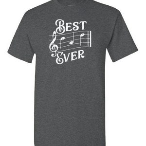 Best Dad Ever Music Notes Shirt Musician Dad Gifts Musical Notes Dad ...