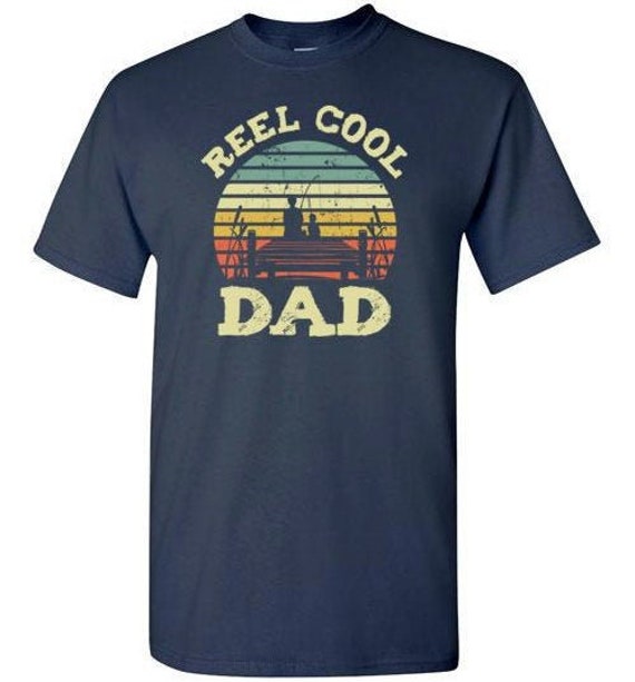 Reel Cool Dad Shirt for Men Dad Fishing Shirt Fishing Birthday Gift  Christmas Gift From Son Daughter Kids Fisherman Gift Ideas Bday -   Canada