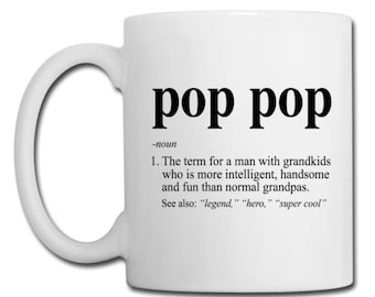 kursiv build bunke Pop Pop Definition Coffee Mug Poppop Definition Pop-pop - Etsy