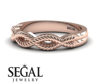 Mens Wedding Band Rose Gold Wedding Band Unique Wedding Band Rose Gold Wedding Ring Gift for Him Unisex Wedding Ring Luxury Gold Band