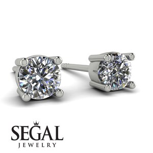 0.25ct Diamond Earrings Studs White Gold 14K-18K White Gold Stud Earrings Diamond Birthday Gift - Maci