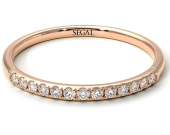 Vintage Style Diamond Engagement Ring Rose Gold 14K-18K Rose Gold Unique Ring Vintage Diamond Ring Engagement Gift - Patricia