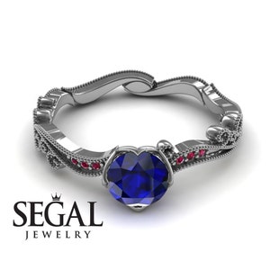 Edwardian Sapphire Engagement Ring Edwardian Ring Antique Ring Edwardian Ring Vintage Sapphire Engagement Ring - Sophie