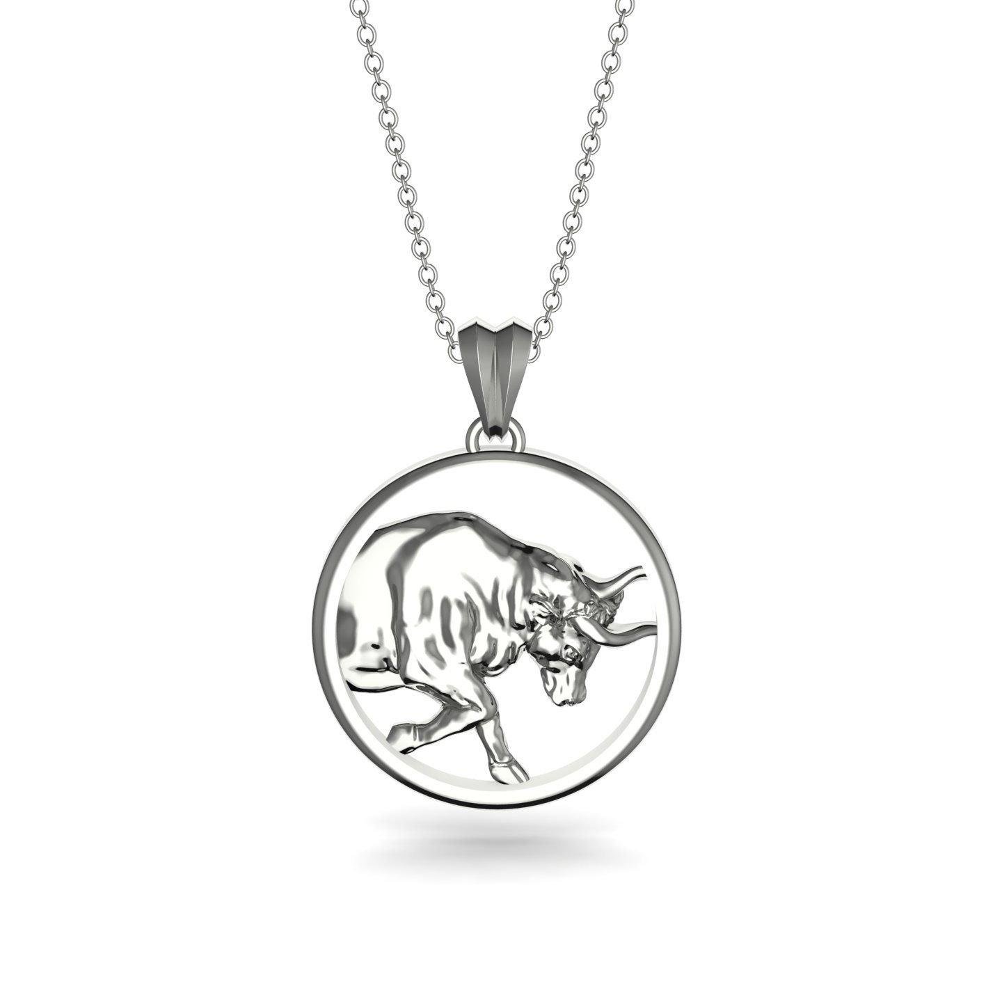 Gold 14K-18K White Gold Taurus Zodiac 