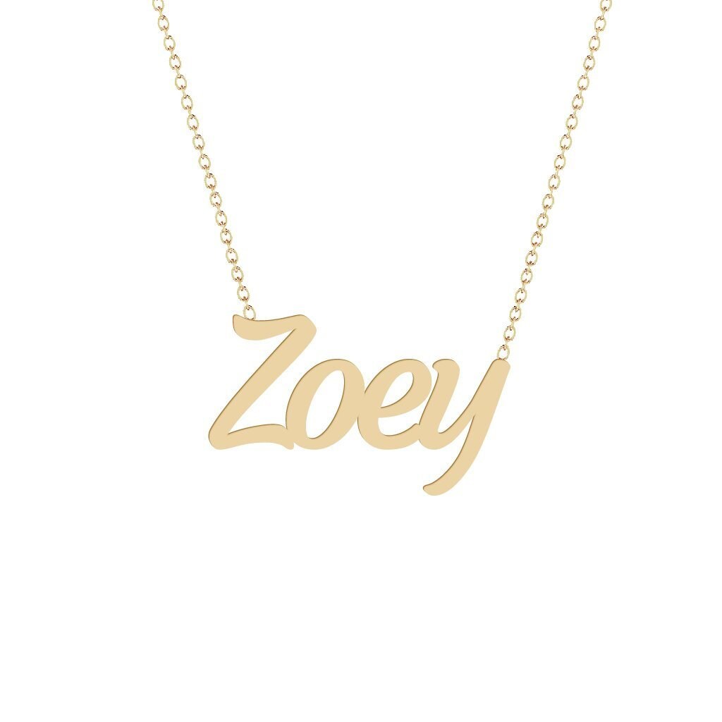 Zoe cheap name necklace