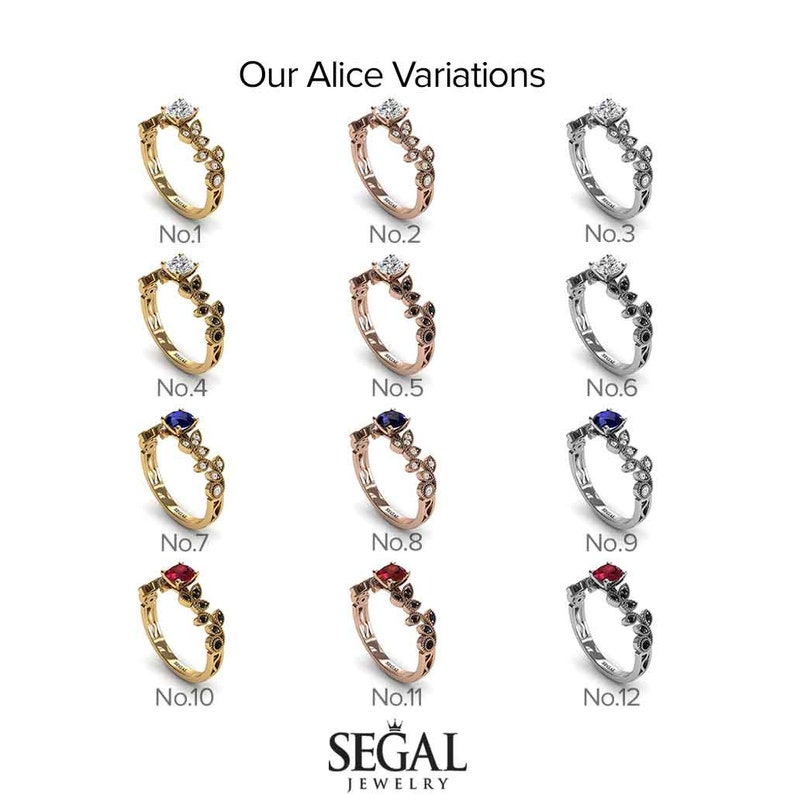 Leaf Bridal Set Ring Diamond Leaves Engagement Ring Leaf Ring Etsy