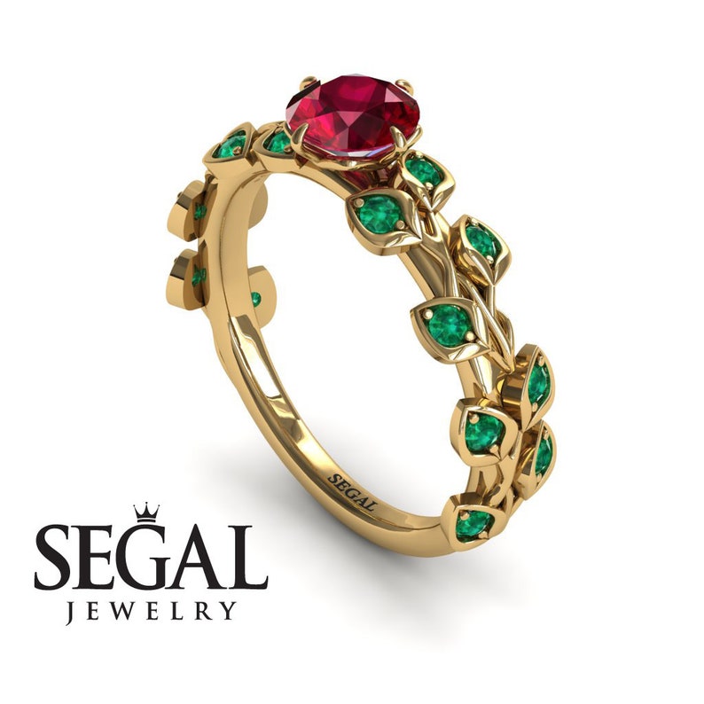 Promise Ring for Her Yellow Gold Branch Ring Antique Promise Etsy