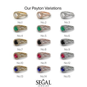 Milgrain Engagement Ring White Diamond 14K-18K Rose Gold Ring Milgrain Round Diamond Ring Engagement Gift - Payton image 7