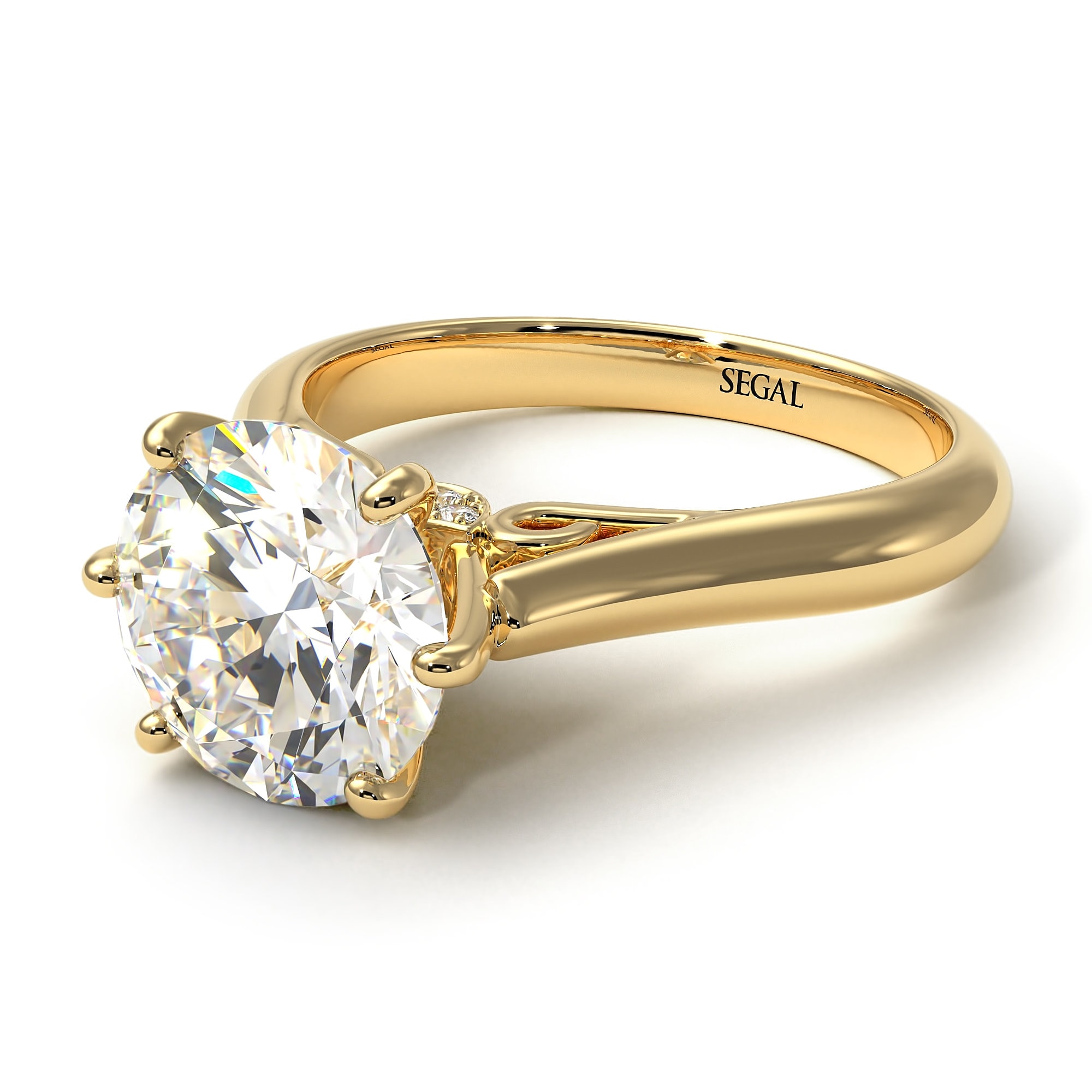3ct Diamond Engagement Ring Gold 14K18K Gold Ring 3 carat Etsy