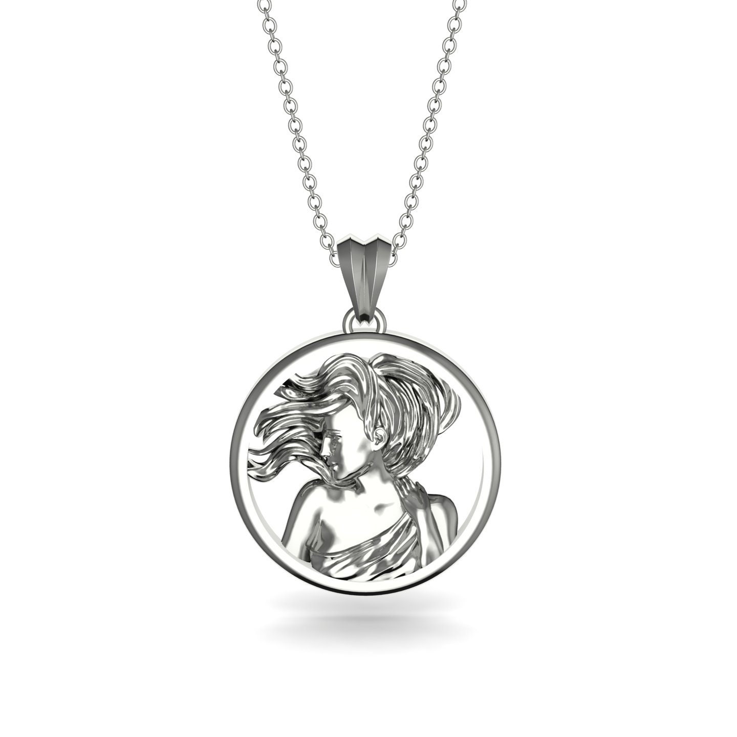 Virgo Necklace White Gold 14K-18K White 