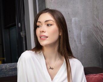 Arya Name Necklace 14K White Gold 14K 