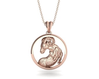 Stenbockshalsband Roséguld 14K-18K Roséguld Stenbockshänge Halsband Stjärntecken