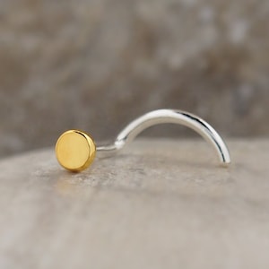 2 mm prickig näsaörhänge: Sterlingsilver eller guldfyllt (22g-18g)