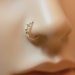 Nose Ring Hoop - Helix Earring - Tragus Ring - Cartilage Earring - Nose Ring - Sterling Silver - 20 gauge 7 mm Inner Diameter Hoop 