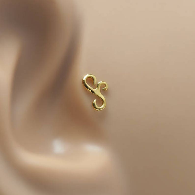 16g Tragus PiercingTragus 16 GaugeGauge Helix StudKnorpel Etsy