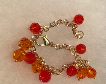 Crystal Bracelet: Fall Colors Swarovski Crystals