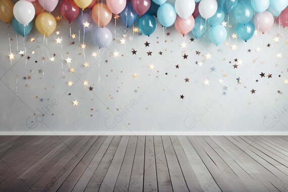 Birthday Background, JPG Digital Background, Digital Backdrop, Background Mockup, Party Backdrop