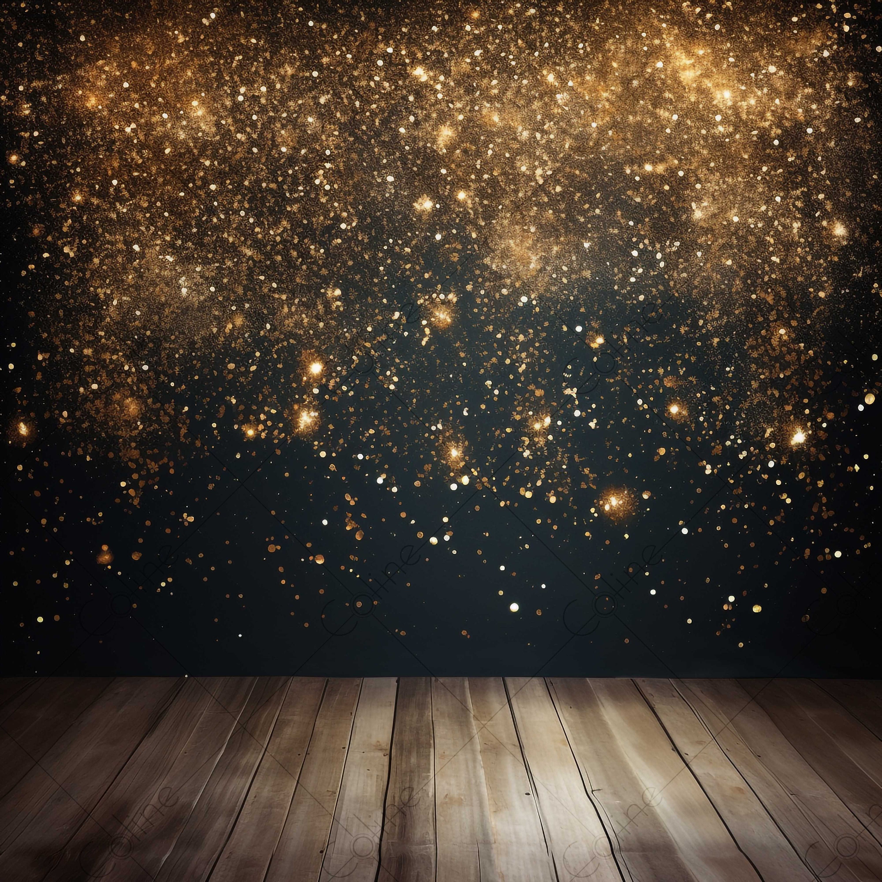 Gold Schwarz Glitzer Hintergrund, JPG Digitaler Hintergrund, Digitale Kulissen, Hintergrund Mockup