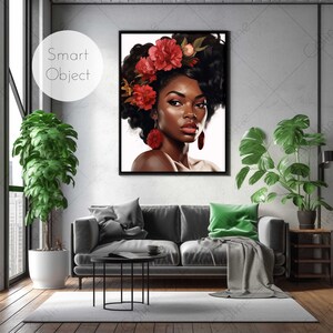Interior Frame Mockup with Smart Object, 1 Frame, Wall Art Mockup, PSD Digital Download, Mockup Frame, Home Interior Mockup Template