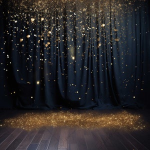 Gold Black Glitter Background, JPG Digital Background, Digital Backdrops, Background Mockup