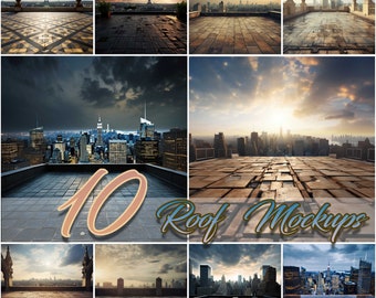 10 Roof Backdrops Bundle JPG Files, Fashion Mockup Background, JPG Digital Backdrop, Bundle, Digital Download, Maternity Wedding Backdrops