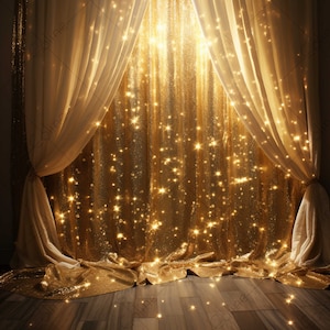 Gold Glitter Background, JPG Digital Background, Digital Backdrops, Background Mockup, Party Photo Backdrop
