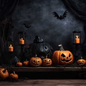 Halloween Digital Black Dark Background, JPG Digital Background, Digital Backdrop, Background Mockup, Digital Download