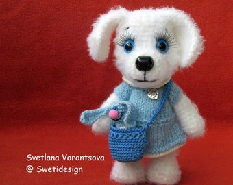 Doggie Matilda, crocheted