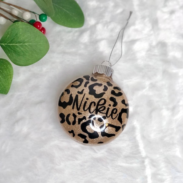 Leopard Print Ornaments Etsy