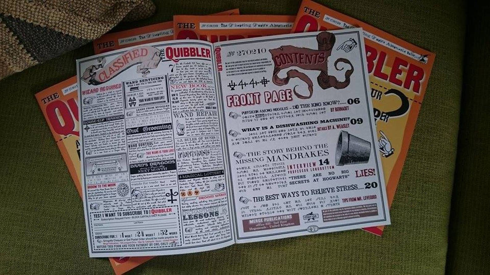 Quibbler Magazine 32 Pages Real Text Digital Download - Etsy