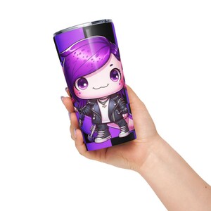 Lily the axolotl stainless steel tumbler