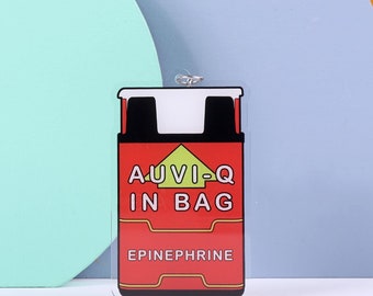 AUVI-Q IN BAG Schlüsselbund - Epinephrin Allergie Alarm, Allergiebewusstsein Schlüsselbund
