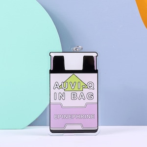 AUVI-Q IN BAG Schlüsselbund - Epinephrin Allergie Alarm, Allergiebewusstsein Schlüsselbund