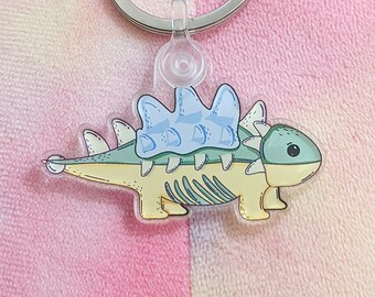 ANKYLOSAURUS Adorable Cute Keychain for Ankylosing Spondylitis (AS) Awareness - AS Warriors Unite!
