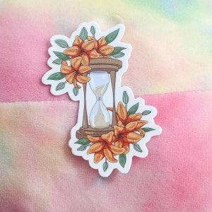 GIVE YOURSELF TIME Sticker - Time to Grow Sticker, Give Yourself Time to Grow Sticker, Sticker For Mental Health Awareness 2.5" x 1.84"