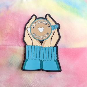 RAYNAUD&#39;S WARRIOR MAGNET - Raynaud&#39;s Syndrome Magnet, Chronic Illness Magnet, Chronic Disease Magnet, Autoimmune Disorder Magnet